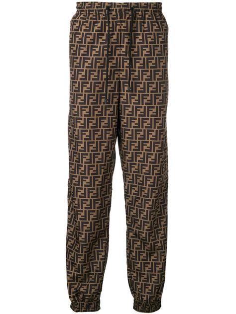 pantaloni fendi logo|FENDI jacquard.